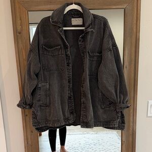 We The Free Madison City Washed Black Denim Jacket